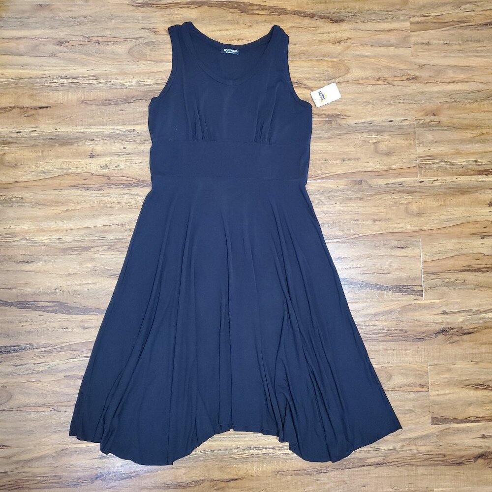Black Sleeveless Dress Softwear By Mark Singer Women's Large NWT